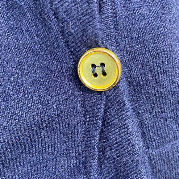 REMAIN Birger Christensen Cardigan Sweater Grandma Pockets Navy Blue Womens XS - Picture 13 of 14